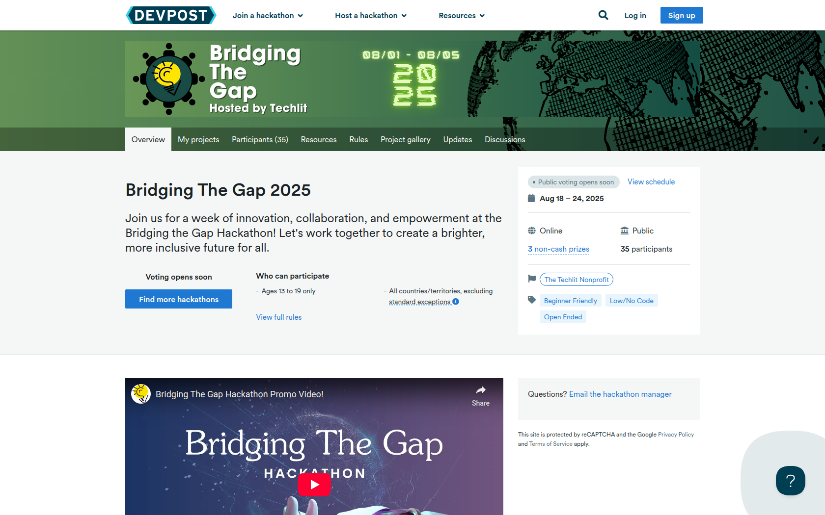 Bridging The Gap 2025 - Tenders - Startup Networks