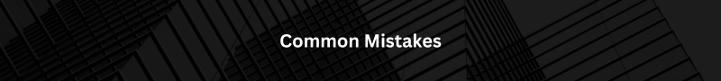 Common Mistakes header iamge