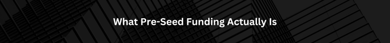 pre-seed funding header iamge