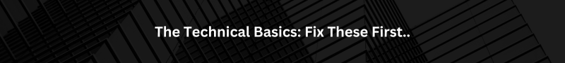 fundamentals to fix first.
