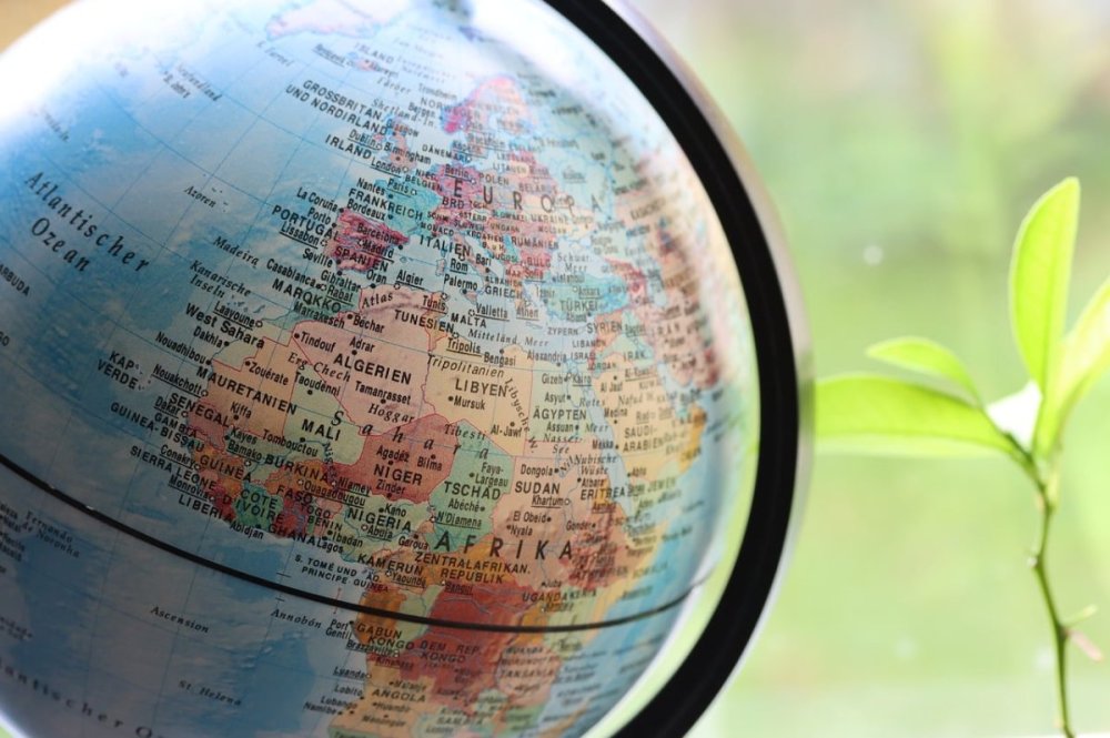 An atlas showing Africa