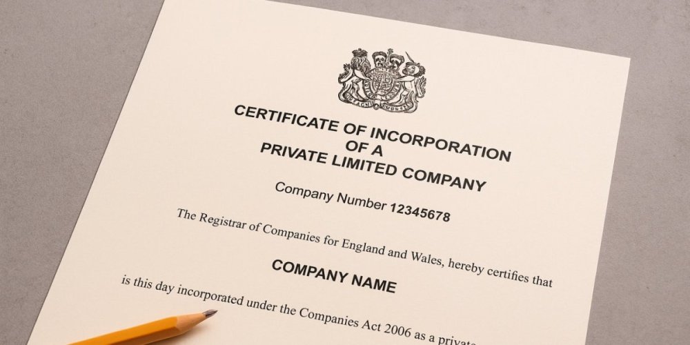 company registration form from 1stformations.