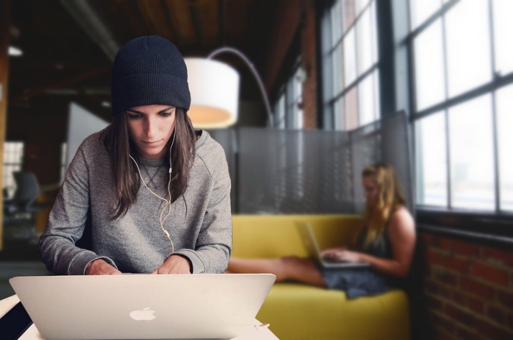 startup founder at a coworking space setting up a limited company